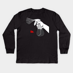 The "No" Spray Bottle Kids Long Sleeve T-Shirt